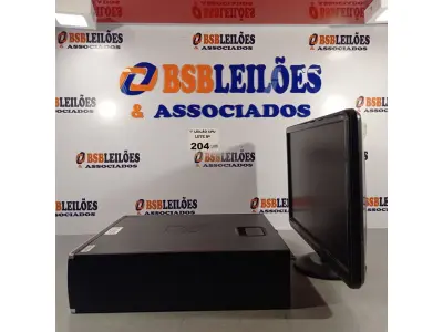 LOTE 204 - 01 CPU HP COMPAQ 6005, PROCESSADOR PHENON X2, HD 250 GB, MEMÓRIA 2GB E 01 MONITOR COMPAQ MODELO WJ 674 A. (NO ESTADO, LEILÃO NÃO TEM GARANTIA E NEM DEVOLUÇÃO, SUJEITO A POSSÍVEIS AVARIAS VISÍVEIS/OCULTAS E/OU AUSÊNCIA DE COMPONENTES).