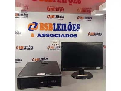 LOTE 123 - 01 CPU HP COMPAQ 6005, PROCESSADOR PHENON X2, 250 GB HD, SEM MEMÓRIA E 01 MONITOR MARCA AOC MODELO E 950S WDA. (NO ESTADO, LEILÃO NÃO TEM GARANTIA E NEM DEVOLUÇÃO, SUJEITO A POSSÍVEIS AVARIAS VISÍVEIS/OCULTAS E/OU AUSÊNCIA DE COMPONENTES).