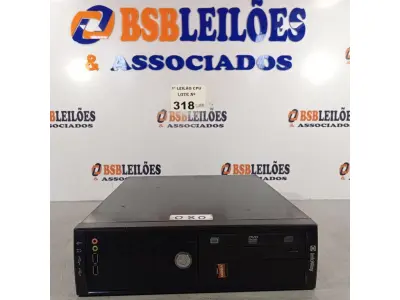 LOTE 318 - 01 CPU ITAUTEC INFOWAY SM 3330, PROCESSADOR PHENON X2, HD 500GB E MEMÓRIA 2GB DDR3. (NO ESTADO, LEILÃO NÃO TEM GARANTIA E NEM DEVOLUÇÃO, SUJEITO A POSSÍVEIS AVARIAS VISÍVEIS/OCULTAS E/OU AUSÊNCIA DE COMPONENTES).