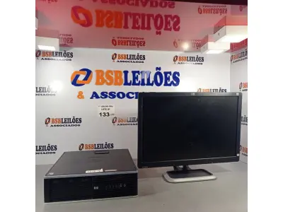 LOTE 133 - 01 CPU HP COMPAQ 6005, PROCESSADOR PHENON X2, 250 GB HD, SEM MEMÓRIA E 01 MONITOR MARCA HP MODELO HSTND 2381-B. (NO ESTADO, LEILÃO NÃO TEM GARANTIA E NEM DEVOLUÇÃO, SUJEITO A POSSÍVEIS AVARIAS VISÍVEIS/OCULTAS E/OU AUSÊNCIA DE COMPONENTES).
