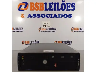 LOTE 231 - 01 CPU ITAUTEC INFOWAY SM 3330, PROCESSADOR PHENON X2, HD 500GB E MEMÓRIA 2GB DDR3. (NO ESTADO, LEILÃO NÃO TEM GARANTIA E NEM DEVOLUÇÃO, SUJEITO A POSSÍVEIS AVARIAS VISÍVEIS/OCULTAS E/OU AUSÊNCIA DE COMPONENTES).