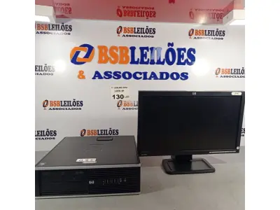 LOTE 130 - 01 CPU HP COMPAQ 6005, PROCESSADOR PHENON X2, 250 GB HD, SEM MEMÓRIA E 01 MONITOR MARCA HP MODELO LE 1851W. (NO ESTADO, LEILÃO NÃO TEM GARANTIA E NEM DEVOLUÇÃO, SUJEITO A POSSÍVEIS AVARIAS VISÍVEIS/OCULTAS E/OU AUSÊNCIA DE COMPONENTES).