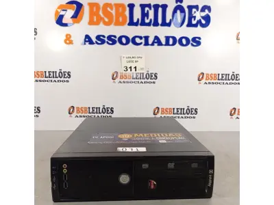 LOTE 311 - 01 CPU ITAUTEC INFOWAY SM 3330, PROCESSADOR PHENON X2, HD 500GB E MEMÓRIA 2GB DDR3. (NO ESTADO, LEILÃO NÃO TEM GARANTIA E NEM DEVOLUÇÃO, SUJEITO A POSSÍVEIS AVARIAS VISÍVEIS/OCULTAS E/OU AUSÊNCIA DE COMPONENTES).