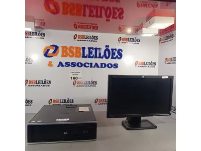 LOTE 160 - 01 CPU HP COMPAQ 6005, PROCESSADOR PHENON X2, HD 250GB, MEMORIA 2GB E 01 MONITOR HP MODELO LE 1851W. (NO ESTADO, LEILÃO NÃO TEM GARANTIA E NEM DEVOLUÇÃO, SUJEITO A POSSÍVEIS AVARIAS VISÍVEIS/OCULTAS E/OU AUSÊNCIA DE COMPONENTES).
