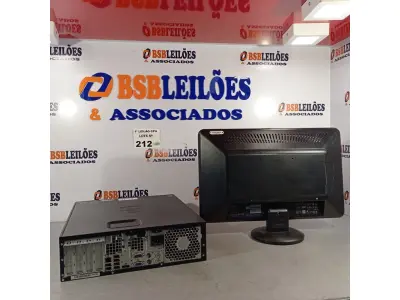 LOTE 212 - 01 CPU HP COMPAQ 6005, PROCESSADOR PHENON X2, HD 250 GB, MEMÓRIA 2GB E 01 MONITOR COMPAQ MODELO WJ 674 A. (NO ESTADO, LEILÃO NÃO TEM GARANTIA E NEM DEVOLUÇÃO, SUJEITO A POSSÍVEIS AVARIAS VISÍVEIS/OCULTAS E/OU AUSÊNCIA DE COMPONENTES).