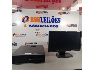 LOTE 134 - 01 CPU HP COMPAQ 6005, PROCESSADOR PHENON X2, HD 250GB, MEMORIA 2GB E 01 MONITOR HP MODELO LE 1851W. (NO ESTADO, LEILÃO NÃO TEM GARANTIA E NEM DEVOLUÇÃO, SUJEITO A POSSÍVEIS AVARIAS VISÍVEIS/OCULTAS E/OU AUSÊNCIA DE COMPONENTES).