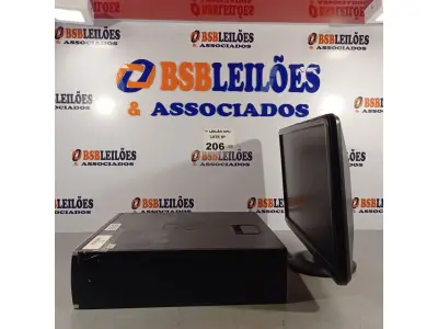 LOTE 206 - 01 CPU HP COMPAQ 6005, PROCESSADOR PHENON X2, HD 250 GB, MEMÓRIA 2GB E 01 MONITOR COMPAQ MODELO WJ 674 A. (NO ESTADO, LEILÃO NÃO TEM GARANTIA E NEM DEVOLUÇÃO, SUJEITO A POSSÍVEIS AVARIAS VISÍVEIS/OCULTAS E/OU AUSÊNCIA DE COMPONENTES).