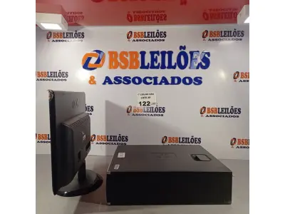 LOTE 122 - 01 CPU HP COMPAQ 6005, PROCESSADOR PHENON X2, 250 GB HD, SEM MEMÓRIA E 01 MONITOR MARCA AOC MODELO E 950S WDA. (NO ESTADO, LEILÃO NÃO TEM GARANTIA E NEM DEVOLUÇÃO, SUJEITO A POSSÍVEIS AVARIAS VISÍVEIS/OCULTAS E/OU AUSÊNCIA DE COMPONENTES).