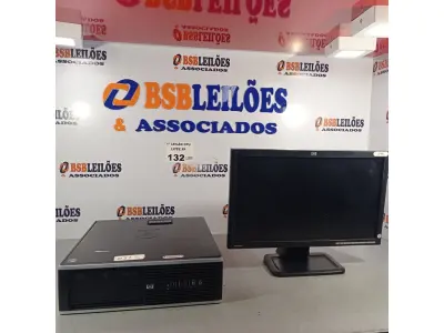 LOTE 132 - 01 CPU HP COMPAQ 6005, PROCESSADOR PHENON X2, 250 GB HD, SEM MEMÓRIA E 01 MONITOR MARCA HP MODELO LE 1851W. (NO ESTADO, LEILÃO NÃO TEM GARANTIA E NEM DEVOLUÇÃO, SUJEITO A POSSÍVEIS AVARIAS VISÍVEIS/OCULTAS E/OU AUSÊNCIA DE COMPONENTES).
