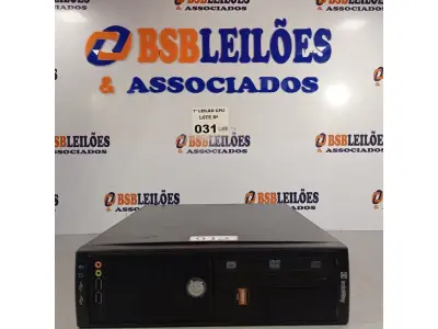 LOTE 031 - 01 CPU ITAUTEC INFOWAY SM 3330, PROCESSADOR PHENON X2, HD 500GB, MEMÓRIA 2GB DDR3. (NO ESTADO, LEILÃO NÃO TEM GARANTIA E NEM DEVOLUÇÃO, SUJEITO A POSSÍVEIS AVARIAS VISÍVEIS/OCULTAS E/OU AUSÊNCIA DE COMPONENTES).