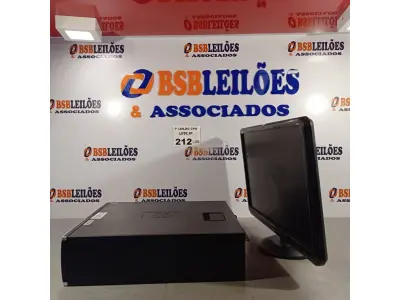 LOTE 212 - 01 CPU HP COMPAQ 6005, PROCESSADOR PHENON X2, HD 250 GB, MEMÓRIA 2GB E 01 MONITOR COMPAQ MODELO WJ 674 A. (NO ESTADO, LEILÃO NÃO TEM GARANTIA E NEM DEVOLUÇÃO, SUJEITO A POSSÍVEIS AVARIAS VISÍVEIS/OCULTAS E/OU AUSÊNCIA DE COMPONENTES).