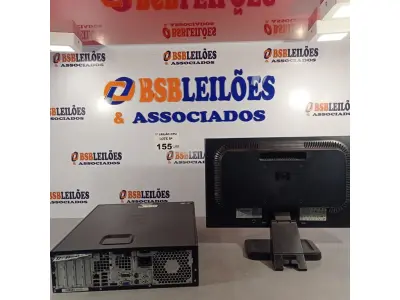 LOTE 155 - 01 CPU HP COMPAQ 6005, PROCESSADOR PHENON X2, MEMÓRIA 2GB, HD 160 GB E 01 MONITOR HP MODELO LE 1851W. (NO ESTADO, LEILÃO NÃO TEM GARANTIA E NEM DEVOLUÇÃO, SUJEITO A POSSÍVEIS AVARIAS VISÍVEIS/OCULTAS E/OU AUSÊNCIA DE COMPONENTES).
