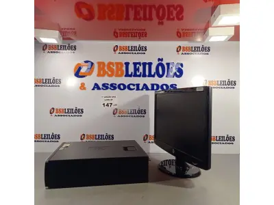 LOTE 147 - 01 CPU HP COMPAQ 6005, PROCESSADOR PHENON X2, MEMÓRIA 2GB, HD 250 GB E 01 MONITOR HP MODELO W2043S. (NO ESTADO, LEILÃO NÃO TEM GARANTIA E NEM DEVOLUÇÃO, SUJEITO A POSSÍVEIS AVARIAS VISÍVEIS/OCULTAS E/OU AUSÊNCIA DE COMPONENTES).