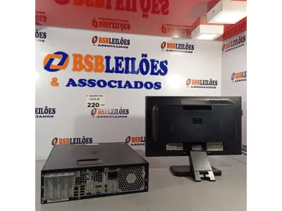 LOTE 220 - 01 CPU HP COMPAQ 6005, PROCESSADOR PHENON X2, HD 250 E MEMORIA 2GB E 01 MONITOR HP MODELO LE 1851W. (NO ESTADO, LEILÃO NÃO TEM GARANTIA E NEM DEVOLUÇÃO, SUJEITO A POSSÍVEIS AVARIAS VISÍVEIS/OCULTAS E/OU AUSÊNCIA DE COMPONENTES).