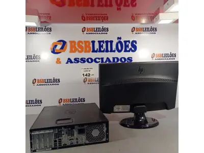LOTE 142 - 01 CPU HP COMPAQ 6005, PROCESSADOR PHENON X2, SEM MEMÓRIA, HD 250 GB E 01 MONITOR HP MODELO W2043S. (NO ESTADO, LEILÃO NÃO TEM GARANTIA E NEM DEVOLUÇÃO, SUJEITO A POSSÍVEIS AVARIAS VISÍVEIS/OCULTAS E/OU AUSÊNCIA DE COMPONENTES).