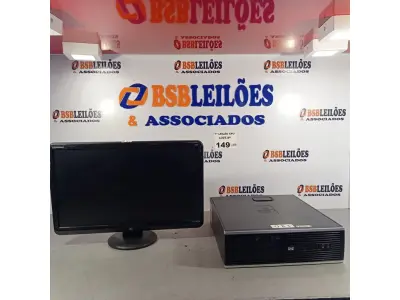 LOTE 149 - 01 CPU HP COMPAQ 6005, PROCESSADOR PHENON X2, MEMÓRIA 2GB, HD 250 GB E 01 MONITOR COMPAQ MODELO WJ 674 A. (NO ESTADO, LEILÃO NÃO TEM GARANTIA E NEM DEVOLUÇÃO, SUJEITO A POSSÍVEIS AVARIAS VISÍVEIS/OCULTAS E/OU AUSÊNCIA DE COMPONENTES).