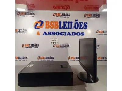 LOTE 114 - 01 CPU HP COMPAQ 6005, PROCESSADOR PHENON X2, 250 GB HD, SEM MEMÓRIA E 01 MONITOR MARCA AOC MODELO E950S WDA. (NO ESTADO, LEILÃO NÃO TEM GARANTIA E NEM DEVOLUÇÃO, SUJEITO A POSSÍVEIS AVARIAS VISÍVEIS/OCULTAS E/OU AUSÊNCIA DE COMPONENTES).