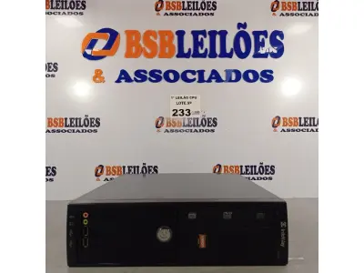 LOTE 233 - 01 CPU ITAUTEC INFOWAY SM 3330, PROCESSADOR PHENON X2, HD 500GB E MEMÓRIA 2GB DDR3. (NO ESTADO, LEILÃO NÃO TEM GARANTIA E NEM DEVOLUÇÃO, SUJEITO A POSSÍVEIS AVARIAS VISÍVEIS/OCULTAS E/OU AUSÊNCIA DE COMPONENTES).