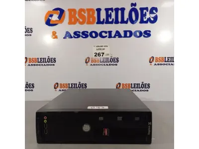 LOTE 267 - 01 CPU ITAUTEC INFOWAY SM 3330, PROCESSADOR PHENON X2, HD 500GB E MEMÓRIA 2GB DDR3. (NO ESTADO, LEILÃO NÃO TEM GARANTIA E NEM DEVOLUÇÃO, SUJEITO A POSSÍVEIS AVARIAS VISÍVEIS/OCULTAS E/OU AUSÊNCIA DE COMPONENTES).