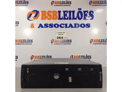 LOTE 064 - 01 CPU ITAUTEC INFOWAY SM 3330, PROCESSADOR PHENON X2, HD 500GB, MEMÓRIA 2GB DDR3. (NO ESTADO, LEILÃO NÃO TEM GARANTIA E NEM DEVOLUÇÃO, SUJEITO A POSSÍVEIS AVARIAS VISÍVEIS/OCULTAS E/OU AUSÊNCIA DE COMPONENTES).