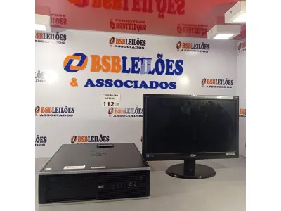 LOTE 112 - 01 CPU HP COMPAQ 6005, PROCESSADOR PHENON X2, 250 GB HD, SEM MEMÓRIA E 01 MONITOR MARCA AOC MODELO E950S WDA. (NO ESTADO, LEILÃO NÃO TEM GARANTIA E NEM DEVOLUÇÃO, SUJEITO A POSSÍVEIS AVARIAS VISÍVEIS/OCULTAS E/OU AUSÊNCIA DE COMPONENTES).