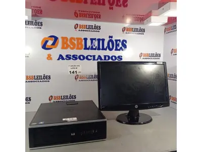 LOTE 141 - 01 CPU HP COMPAQ 6005, PROCESSADOR PHENON X2, SEM MEMÓRIA, HD 250 GB E 01 MONITOR HP MODELO W2043S. (NO ESTADO, LEILÃO NÃO TEM GARANTIA E NEM DEVOLUÇÃO, SUJEITO A POSSÍVEIS AVARIAS VISÍVEIS/OCULTAS E/OU AUSÊNCIA DE COMPONENTES).