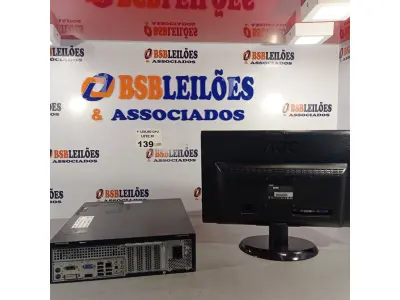 LOTE 139 - 01 CPU ITAUTEC INFOWAY SM 3330, PROCESSADOR PHENON X2, HD 500GB, MEMÓRIA 2GB DDR3 E 01 MONITOR MARCA AOC MODELO E 950S WDA.  (NO ESTADO, LEILÃO NÃO TEM GARANTIA E NEM DEVOLUÇÃO, SUJEITO A POSSÍVEIS AVARIAS VISÍVEIS/OCULTAS E/OU AUSÊNCIA DE COMPONENTES).