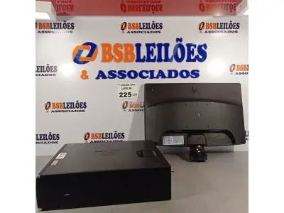 LOTE 225 - 01 CPU HP COMPAQ 6005, PROCESSADOR PHENON X2, HD 250 E MEMORIA 2GB E 01 MONITOR HP MODELO W 2043S SEM A BASE. (NO ESTADO, LEILÃO NÃO TEM GARANTIA E NEM DEVOLUÇÃO, SUJEITO A POSSÍVEIS AVARIAS VISÍVEIS/OCULTAS E/OU AUSÊNCIA DE COMPONENTES).