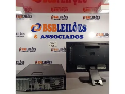 LOTE 130 - 01 CPU HP COMPAQ 6005, PROCESSADOR PHENON X2, 250 GB HD, SEM MEMÓRIA E 01 MONITOR MARCA HP MODELO LE 1851W. (NO ESTADO, LEILÃO NÃO TEM GARANTIA E NEM DEVOLUÇÃO, SUJEITO A POSSÍVEIS AVARIAS VISÍVEIS/OCULTAS E/OU AUSÊNCIA DE COMPONENTES).