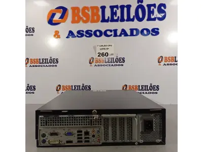 LOTE 260 - 01 CPU ITAUTEC INFOWAY SM 3330, PROCESSADOR PHENON X2, HD 500GB E MEMÓRIA 2GB DDR3. (NO ESTADO, LEILÃO NÃO TEM GARANTIA E NEM DEVOLUÇÃO, SUJEITO A POSSÍVEIS AVARIAS VISÍVEIS/OCULTAS E/OU AUSÊNCIA DE COMPONENTES).