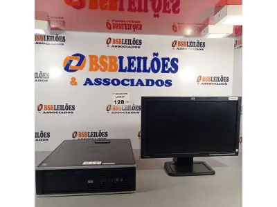 LOTE 128 - 01 CPU HP COMPAQ 6005, PROCESSADOR PHENON X2, 250 GB HD, SEM MEMÓRIA E 01 MONITOR MARCA HP MODELO LE 1851W. (NO ESTADO, LEILÃO NÃO TEM GARANTIA E NEM DEVOLUÇÃO, SUJEITO A POSSÍVEIS AVARIAS VISÍVEIS/OCULTAS E/OU AUSÊNCIA DE COMPONENTES).