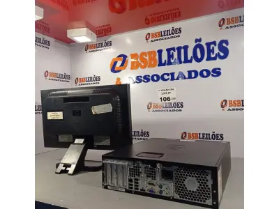 LOTE 106 - 01 CPU HP COMPAQ 6005, PROCESSADOR PHENON X2, 250 GB HD, SEM MEMÓRIA E 01 MONITOR MARCA HP MODELO LE1851W. (NO ESTADO, LEILÃO NÃO TEM GARANTIA E NEM DEVOLUÇÃO, SUJEITO A POSSÍVEIS AVARIAS VISÍVEIS/OCULTAS E/OU AUSÊNCIA DE COMPONENTES).