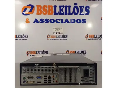 LOTE 078 - 01 CPU ITAUTEC INFOWAY SM 3330, PROCESSADOR PHENON X2, HD 500GB, MEMÓRIA 2GB DDR3. (NO ESTADO, LEILÃO NÃO TEM GARANTIA E NEM DEVOLUÇÃO, SUJEITO A POSSÍVEIS AVARIAS VISÍVEIS/OCULTAS E/OU AUSÊNCIA DE COMPONENTES).