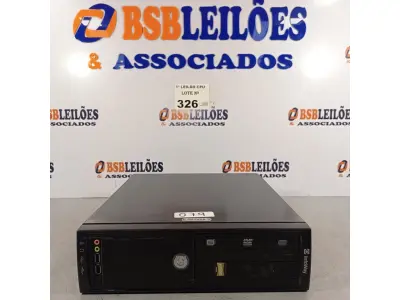 LOTE 326 - 01 CPU ITAUTEC INFOWAY SM 3330, PROCESSADOR PHENON X2, HD 500GB E MEMÓRIA 2GB DDR3. (NO ESTADO, LEILÃO NÃO TEM GARANTIA E NEM DEVOLUÇÃO, SUJEITO A POSSÍVEIS AVARIAS VISÍVEIS/OCULTAS E/OU AUSÊNCIA DE COMPONENTES).