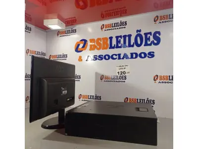LOTE 120 - 01 CPU HP COMPAQ 6005, PROCESSADOR PHENON X2, 320 GB HD, SEM MEMÓRIA E 01 MONITOR MARCA AOC MODELO E 950S WDA. (NO ESTADO, LEILÃO NÃO TEM GARANTIA E NEM DEVOLUÇÃO, SUJEITO A POSSÍVEIS AVARIAS VISÍVEIS/OCULTAS E/OU AUSÊNCIA DE COMPONENTES).