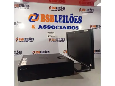 LOTE 124 - 01 CPU HP COMPAQ 6005, PROCESSADOR PHENON X2, 250 GB HD, SEM MEMÓRIA E 01 MONITOR MARCA HP MODELO LE 1851W. (NO ESTADO, LEILÃO NÃO TEM GARANTIA E NEM DEVOLUÇÃO, SUJEITO A POSSÍVEIS AVARIAS VISÍVEIS/OCULTAS E/OU AUSÊNCIA DE COMPONENTES).