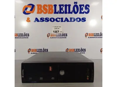 LOTE 187 - 01 CPU ITAUTEC INFOWAY SM 3330, PROCESSADOR PHENON X2, HD 500GB, MEMÓRIA 2GB DDR3. (NO ESTADO, LEILÃO NÃO TEM GARANTIA E NEM DEVOLUÇÃO, SUJEITO A POSSÍVEIS AVARIAS VISÍVEIS/OCULTAS E/OU AUSÊNCIA DE COMPONENTES).