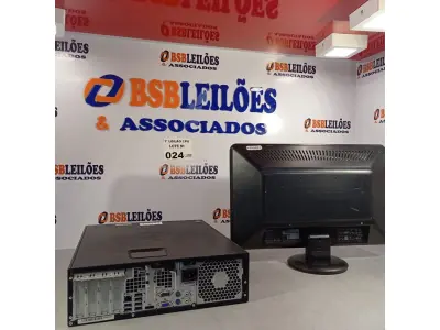 LOTE 024 - 01 CPU HP COMPAQ 6005, PROCESSADOR PHENON X2, HD 250GB, SEM MEMÓRIA E 01 MONITOR COMPAQ MODELO WJ674A.  (NO ESTADO, LEILÃO NÃO TEM GARANTIA E NEM DEVOLUÇÃO, SUJEITO A POSSÍVEIS AVARIAS VISÍVEIS/OCULTAS E/OU AUSÊNCIA DE COMPONENTES).