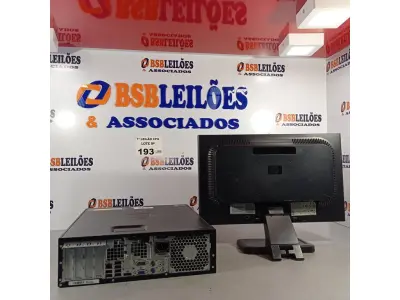 LOTE 193 - 01 CPU HP COMPAQ 6005, PROCESSADOR PHENON X2, HD 1TB, MEMÓRIA 2GB E 01 MONITOR HP MODELO LE 1851W. (NO ESTADO, LEILÃO NÃO TEM GARANTIA E NEM DEVOLUÇÃO, SUJEITO A POSSÍVEIS AVARIAS VISÍVEIS/OCULTAS E/OU AUSÊNCIA DE COMPONENTES).