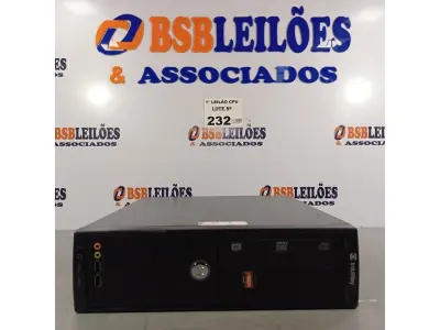 LOTE 232 - 01 CPU ITAUTEC INFOWAY SM 3330, PROCESSADOR PHENON X2, HD 500GB E MEMÓRIA 2GB DDR3. (NO ESTADO, LEILÃO NÃO TEM GARANTIA E NEM DEVOLUÇÃO, SUJEITO A POSSÍVEIS AVARIAS VISÍVEIS/OCULTAS E/OU AUSÊNCIA DE COMPONENTES).