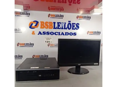 LOTE 131 - 01 CPU HP COMPAQ 6005, PROCESSADOR PHENON X2, 250 GB HD, SEM MEMÓRIA E 01 MONITOR MARCA AOC MODELO E 950S WDA. (NO ESTADO, LEILÃO NÃO TEM GARANTIA E NEM DEVOLUÇÃO, SUJEITO A POSSÍVEIS AVARIAS VISÍVEIS/OCULTAS E/OU AUSÊNCIA DE COMPONENTES).