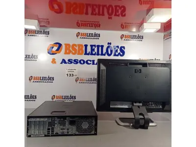 LOTE 133 - 01 CPU HP COMPAQ 6005, PROCESSADOR PHENON X2, 250 GB HD, SEM MEMÓRIA E 01 MONITOR MARCA HP MODELO HSTND 2381-B. (NO ESTADO, LEILÃO NÃO TEM GARANTIA E NEM DEVOLUÇÃO, SUJEITO A POSSÍVEIS AVARIAS VISÍVEIS/OCULTAS E/OU AUSÊNCIA DE COMPONENTES).
