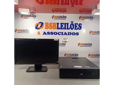 LOTE 118 - 01 CPU HP COMPAQ 6005, PROCESSADOR PHENON X2, 250 GB HD, SEM MEMÓRIA E 01 MONITOR MARCA MODELO LE 1851W. (NO ESTADO, LEILÃO NÃO TEM GARANTIA E NEM DEVOLUÇÃO, SUJEITO A POSSÍVEIS AVARIAS VISÍVEIS/OCULTAS E/OU AUSÊNCIA DE COMPONENTES).