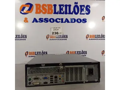 LOTE 236 - 01 CPU ITAUTEC INFOWAY SM 3330, PROCESSADOR PHENON X2, HD 500GB E MEMÓRIA 2GB DDR3. (NO ESTADO, LEILÃO NÃO TEM GARANTIA E NEM DEVOLUÇÃO, SUJEITO A POSSÍVEIS AVARIAS VISÍVEIS/OCULTAS E/OU AUSÊNCIA DE COMPONENTES).
