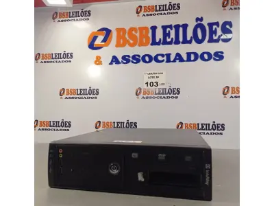 LOTE 103 - 01 CPU ITAUTEC INFOWAY SM 3330, PROCESSADOR PHENON X2, HD 500GB, MEMÓRIA 2GB DDR3. (NO ESTADO, LEILÃO NÃO TEM GARANTIA E NEM DEVOLUÇÃO, SUJEITO A POSSÍVEIS AVARIAS VISÍVEIS/OCULTAS E/OU AUSÊNCIA DE COMPONENTES).