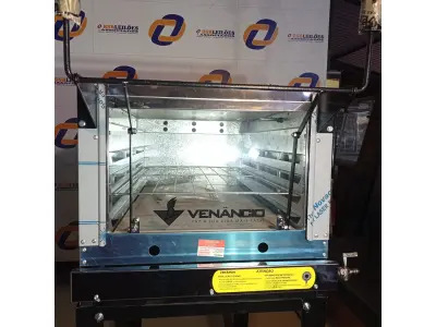 LOTE 055 - 01 FORNO ROMA VENÂNCIO 80 CM DE LASTRO A GÁS ROMA COM PEDRA REFRATARIA FIRI80 (NOVO), (NO ESTADO)