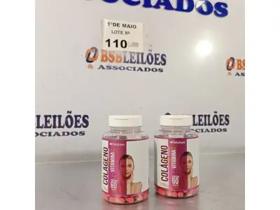 LOTE 110 - 02 FRASCOS DE COLÁGENO NATULORE COM 60 CAPSULAS CADA.  NO ESTADO, LEILÃO NÃO TEM GARANTIA E NEM DEVOLUÇÃO, SUJEITO A POSSÍVEIS AVARIAS VISÍVEIS/OCULTAS E/OU AUSÊNCIA DE COMPONENTES).