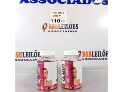 LOTE 110 - 02 FRASCOS DE COLÁGENO NATULORE COM 60 CAPSULAS CADA.  NO ESTADO, LEILÃO NÃO TEM GARANTIA E NEM DEVOLUÇÃO, SUJEITO A POSSÍVEIS AVARIAS VISÍVEIS/OCULTAS E/OU AUSÊNCIA DE COMPONENTES).