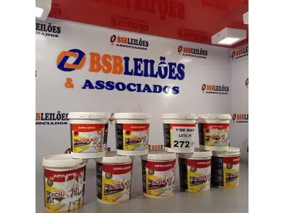 LOTE 272 - 09 KG DE REJUNTAMENTO ACRÍLICO SUPER JUNTA. (NO ESTADO, LEILÃO NÃO TEM GARANTIA E NEM DEVOLUÇÃO, SUJEITO A POSSÍVEIS AVARIAS VISÍVEIS/OCULTAS E/OU AUSÊNCIA DE COMPONENTES).