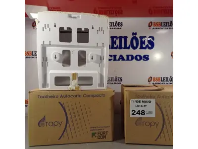 LOTE 248 - 02 TOALHEIROS AUTO CORTE COMPACTO. (NO ESTADO, LEILÃO NÃO TEM GARANTIA E NEM DEVOLUÇÃO, SUJEITO A POSSÍVEIS AVARIAS VISÍVEIS/OCULTAS E/OU AUSÊNCIA DE COMPONENTES).